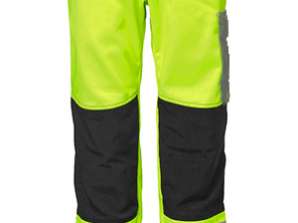 MEN'S WORK TROUSERS WITH REFLECTIVE CARGO PANTS GREEN 54 - XL