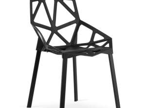 ESSEN krēsls - melns x 4