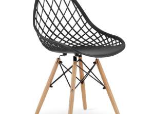 Krzesło SAKAI - czarne x 4