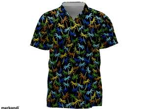 HAWAIIAN T-SHIRTS: SUMMER 2024 COLLECTION - COLOURFUL PALMSCAPE