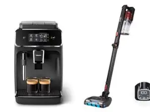 Mix pallet C-stock, branded goods, retail 2,789€, 22 items with vacuum cleaner, coffee machines, pizza oven & more from Rowenta, Philips, Zwilling & more