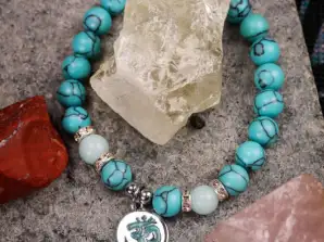 Bracelet Fortuna Turquoise avec perles lumineuses