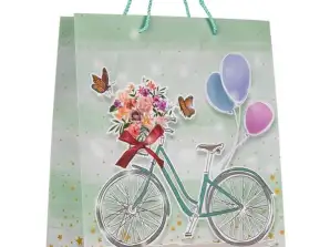 BICYCLE gift bag 26 x 32 x 13 cm