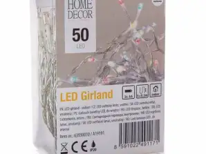 120 LED String Light 12m 5m 230V 8 Funções Luz Branca