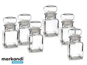 Conjunto de recipientes de vidro para especiarias Aromi 6x150 ml