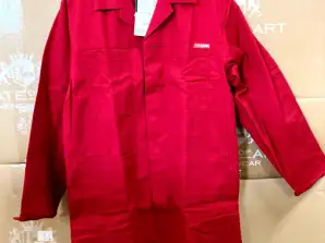 Planam Dust Coats in Red - Polyester/Cotton Blend, Multiple Sizes Available - Direct from The Netherlands Warehouse