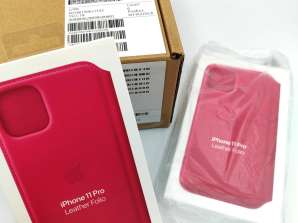 Apple MY1K2ZM/A Leather Folio Case για iPhone 11 Pro Raspberry
