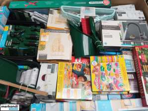 Boxes, mix, various accessories from Lidl, sale on cartons Only Export