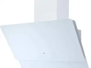 Design Extractor Hood 90 cm Headless - White Glass, LED Lighting and Remote Control