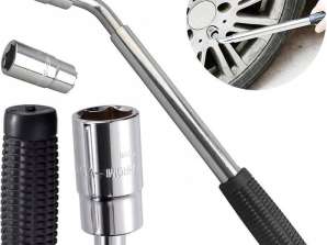 PR-4118 Telescopic lug wrench 1/2' + sockets 19 and 23mm