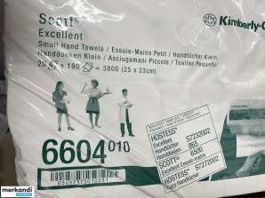 10 verpakkingen van 20 Scott® Excellent Kleine Handdoeken Hygiëneproducten, Resterende voorraad Koop Palletgoederen