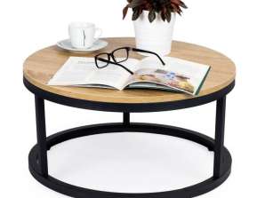 Coffee table loft modern industrial 60 cm