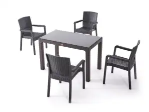 Dining set of 5 pieces outdoor