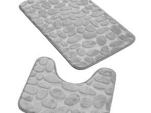 AG491C BATH MAT 2pcs. GREY