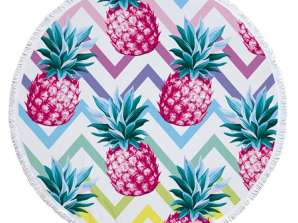 BQ50D LARGE ROUND BEACH TOWEL 150CM