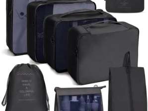 BQ73 TRAVEL ORGANIZER 8 STK SVART