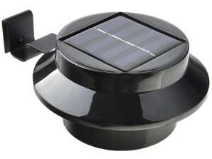 ZD52 LAMPE DE JARDIN SOLAIRE 3LED NOIR