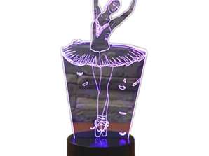 ZD98H BALLERINA NIGHT LIGHT 3D LED