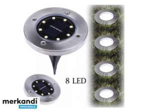 EB864 Lampada Solare A Disco Luminoso 8 Luci A LED