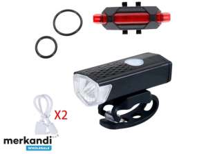 Bicycle Lights Front Rear USB Bicycle Light