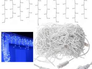 ICICLES 200 THICK OUTDOOR LED LIGHTS BLUE IP44 FLASH 8M