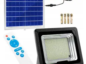 SOLAR LED LAMP FLOODLIGHT SOLAR PANEL HALOGEN REMOTE CONTROL IP67 200W