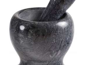 KITCHEN MORTAR WITH PESTLE LARGE STONE