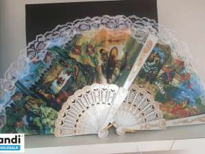 Engros spanske fans, størrelse 40 cm - mye 7200 stykker