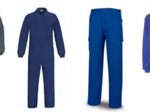 Arbeidsbukse Blå jumpsuit Arbeidshanske Vernebukse Maler Elektriker Rørlegger