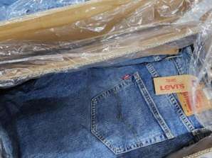 Asortyment dżinsów męskich premium - nowe fasony Levi's w różnych kolorach i rozmiarach