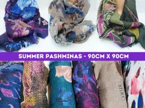 Set von Sommer bedruckte Pashminas - Großhandel aus Spanien