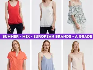 Sieviešu vasaras apģērbu vairumtirdzniecība - daudz Eiropas zīmolu apģērbu