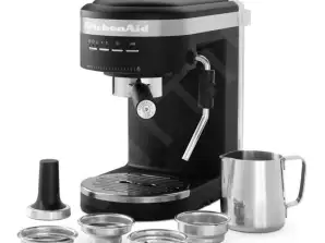 KitchenAid espressokeitin BUNDLE - PUNAINEN - MUSTA - HOPEA