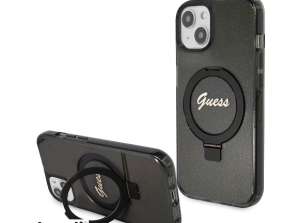 Guess iPhone 15 Plus & iPhone 14 Plus Back cover case - Magsafe script logo - Black J-TOO
