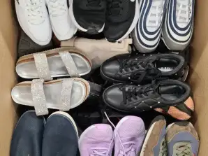 Second-hand footwear packages - women's / men's mix / mix of seasons and sizes.