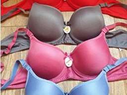 Women's bras with super quality and different color variants are available for the wholesale market.