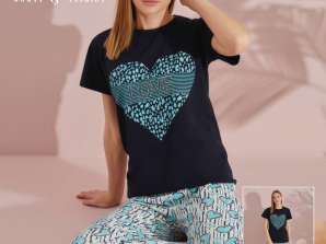 Invest in excellent quality women's short sleeve pajamas, available in a variety of colors and variations