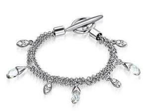 Liora marquise charm bracelets made with Swarovski elements