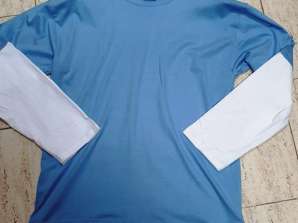 Men's long-sleeved sweatshirt set, 100% cotton