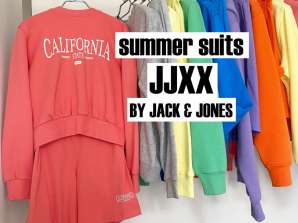 JJXX by JACK &; JONES Moterų vasaros megztinių ir šortų rinkinys Mix