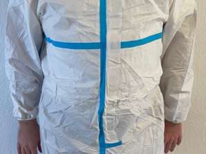 Disposable one-piece suit, Disposable rain suit, Dustsuit, XXL
