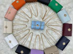 Muodikkaat naisten käsilaukut vaihtoehtoisilla väri- ja suunnitteluvaihtoehdoilla.