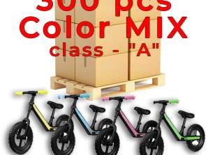 Daum balancecykel til børn - MIX 4 farver - justerbart sæde, 10 tommer hjul - til børn fra 24 måneder - 300 stykker KLASSE - 