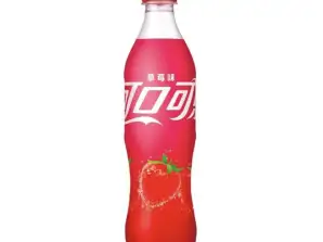 Coca-Cola jordbær 500ml - 12 enheter per eske, 108 esker per pall, opprinnelse Kina