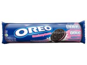 OREO Strawberry Sandwich Cookies 119.6g - Bulk Pack of 24 from Asia