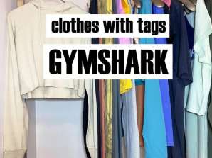 Oblečenie Gymshark Nové s originálnym balením Women & Men Zmiešaný sortiment 85 kusov.