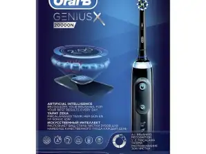 Oral B Genius X 20000 elektrische tandenborstel, zwart aangedreven