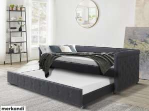 Cama funcional HappyHome 2 en 1 con cama supletoria de almacenamiento 90x200 cm