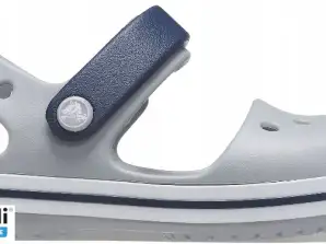 Çocuk Cırt Cırtlı Sandalet Crocs Crocband 12856 GRİ