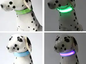 DOG COLLAR USB, CHARGING, LED LUMINOUS FOR SAFETY AT NIGHT, DOG COLLAR FROM LOSING YOUR DOG (Stock in